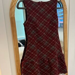 Plaid Sleeveless Dress